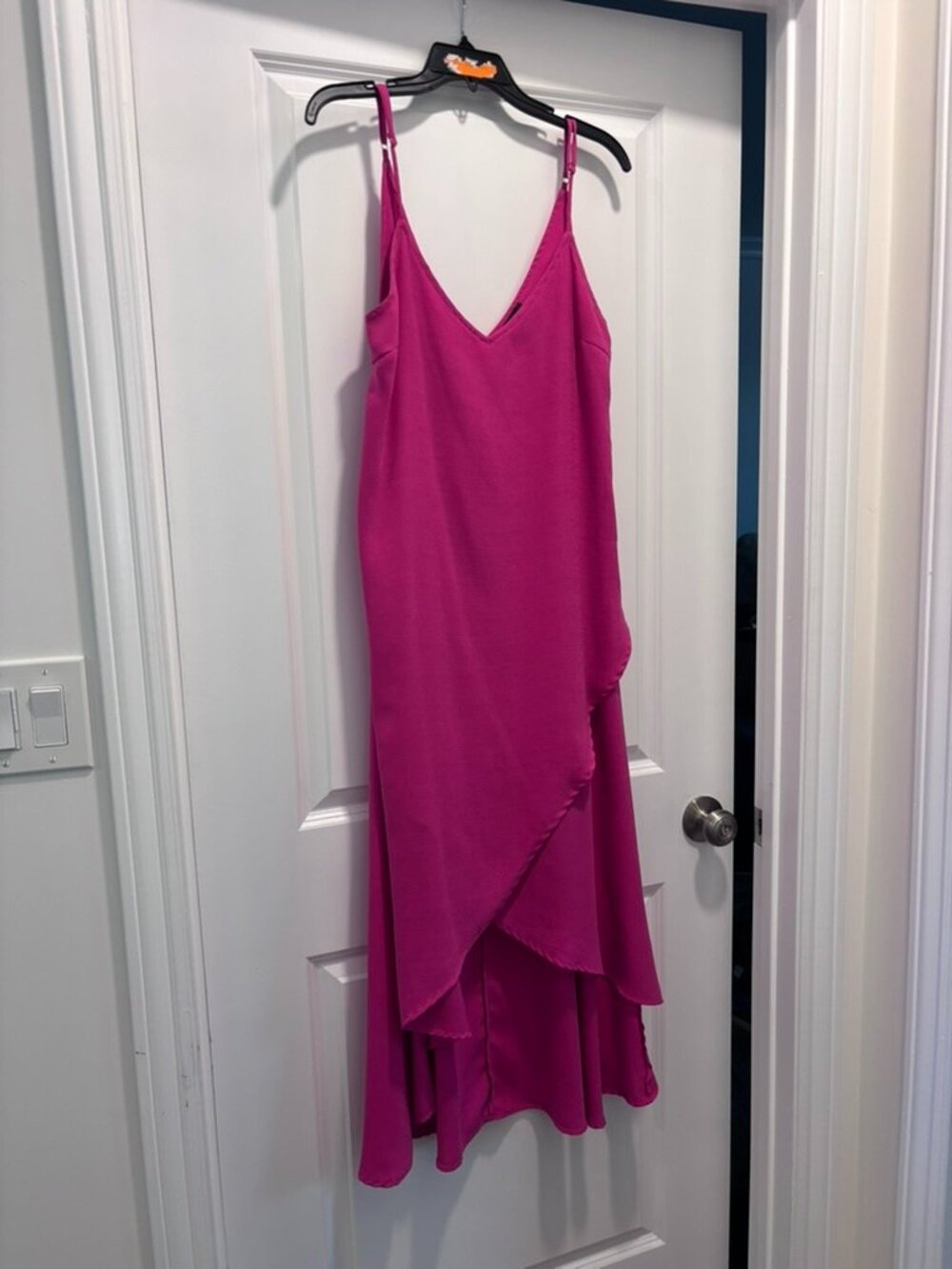 Lulus Sweet Surprise Bright Pink High-Low Maxi Dress - Picture 4 of 10